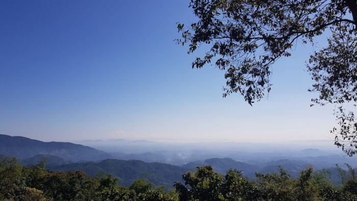 Chiang Rai trekking to Doi Bo viewpoint along the way