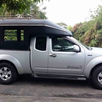 Songtaew traditional trekking truck Chiang Mai Green Trails transportation