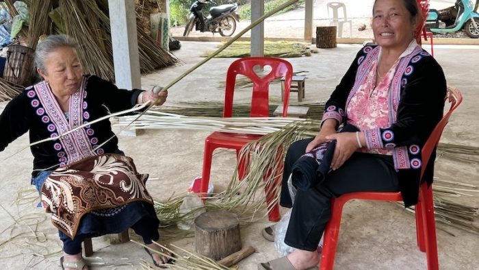 Two tribal women Educational Textile Tour