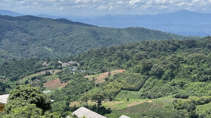 Green landscape Doi Suthep Hmong villages